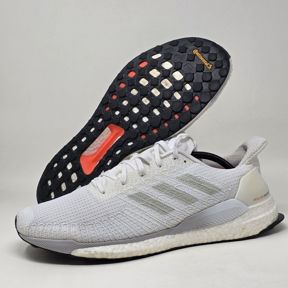 Adidas Boost SolarBoost 19 Running Shoes G28058 Cloud White Men's Size 12.5 - Picture 1 of 13